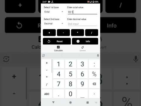Base Calculator: Binary, Octal