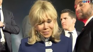 Brigitte Macron réagit à la réélection d&#39;E. Macron