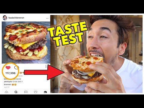 Eating Instagram Famous Food Trends (Taste Test)