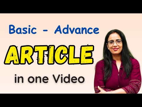 Article in 2 Hours || Basic English Grammar in Hindi || English With Rani Ma'am