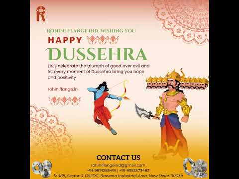 Happy Dussehra From Rohini Flange Ind. (P) Ltd. #rohiniflange #dasshera  #festivalgreetings