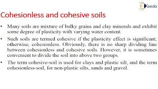 Cohesionless and Cohesive Soils- Introduction to Geotechnical Engineering- Geotechnical Engineering1