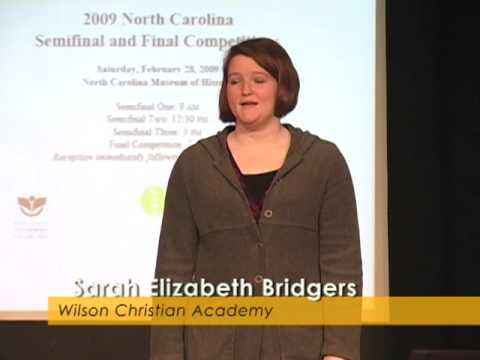 NC Poetry Out Loud 2009 - "Alone" by Edgar Allan Poe