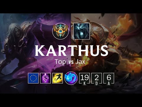 Karthus Top vs Jax - EUW Master Patch 8.24