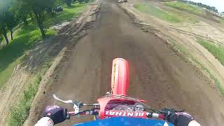 preview picture of video '1995 Honda CR125 AMA Vintage National Sunset Ridge MX Non Current +30 Moto #1 Walnut IL. Aug. '14'