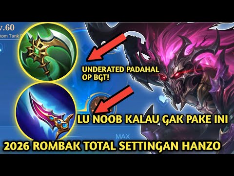 HANZO TERKUAT! SETTING EMBLEM DAN BUILD HANZO TERSAKIT 2026 | EMBLEM HANZO TERSAKIT