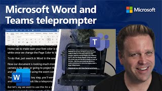 How to use Microsoft Word and Teams as a teleprompter for presentations