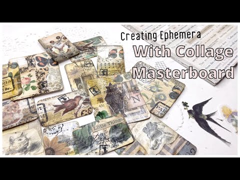 Creating Ephemera Using My Collage Master-board | Inspired By JoannaJeanneCreation