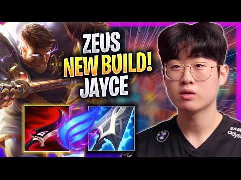 ZEUS TRIES NEW JAYCE BUILD! - T1 Zeus Plays Jayce TOP vs Rumble! | Season 2023