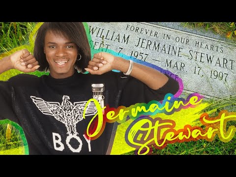 The grave of Jermaine Stewart