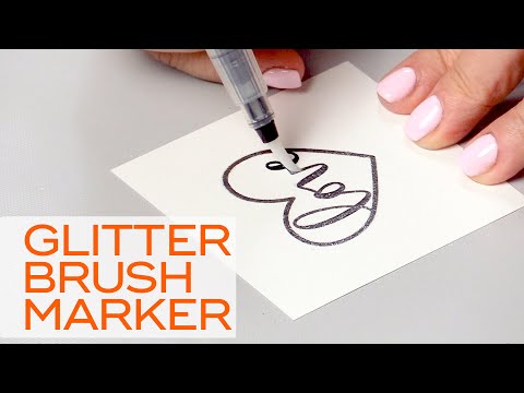 The NEW Glitter Brush Marker You Have to Try | Scrapbook.com Exclusive
