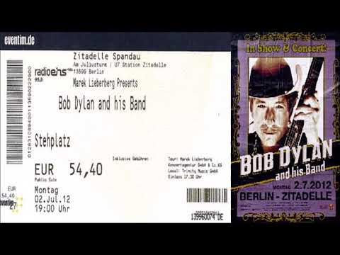 Bob Dylan 2012 European Summer Festival Tour - Zitadelle Spandau Berlin, Germany 2 July 2012