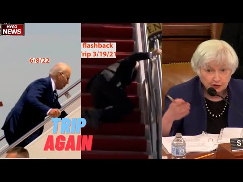 Biden tripped while boarding Air Force One again. Yellen: Biden $1.9T "Certainly" increased deficit