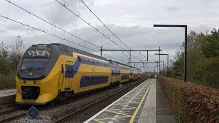 NS VIRM 9550 komt door station Nieuw Vennep (4K)
