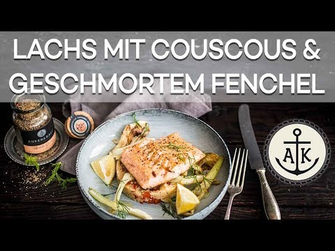 Lachs mit Couscous, geschmortem Fenchel und dem Raclette Gewürz 🐟 ☀️🌱 Ankerkraut würzt