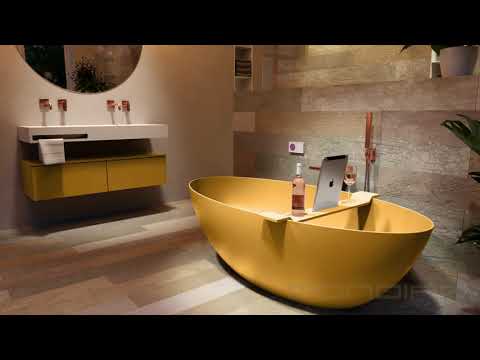 Mondiaz Float vrijstaand bad 170x80cm - Ocher / Ocher