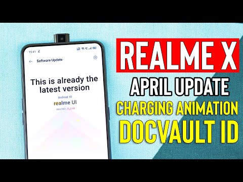 Realme X April Update | Charging Animation Added, DocVault ID Feature
