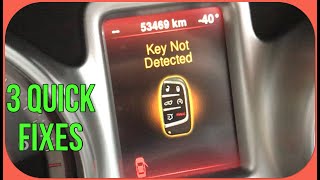 KEY NOT DETECTED  - 3 QUICK FIXES