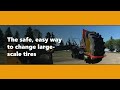 One Person Can Change A 4 000 Lb 1 814 Kg Tire In Under 5 Minutes