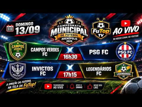 🔴 AO VIVO | Campeonato Municipal de Futebol de Arenópolis 2026 ⚽ | 1ª Rodada