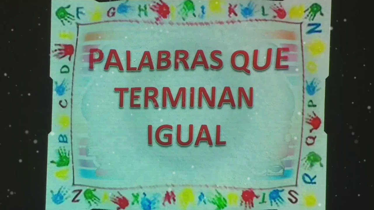 Palabras que terminan igual