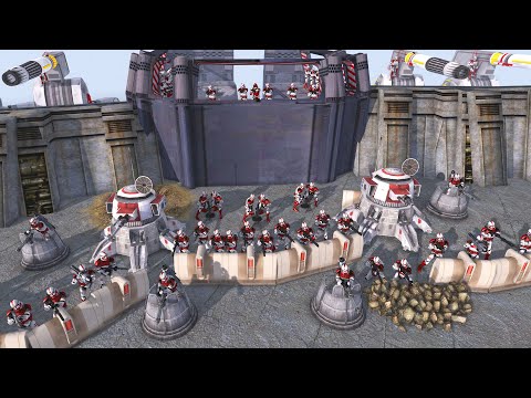 Commander Fox's Micro FORTRESS Defense! - Men of War: Star Wars Mod Battle Simulator