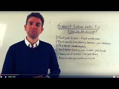 6 Must Follow Rules to Blow Up Your Trading Account! 😂 Video