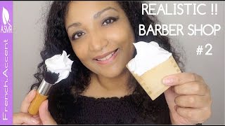 ASMR Clean shave - traditional French Barber shop role play Barbershop
