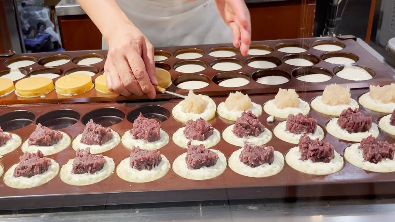 【職人技】見ていて気持ちがいい今川焼きの製造風景・Imagawayaki Cake・Japanese Street Food・Kyoto・大判焼き・京都・御座候