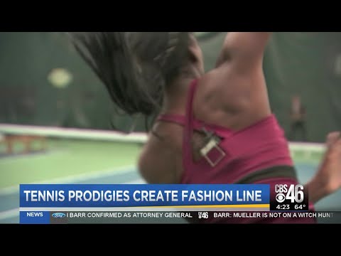 Tennis prodigies create fashion line