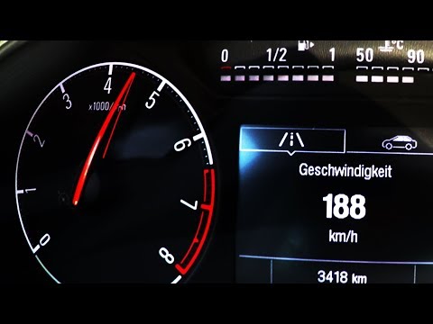 2018 Opel Corsa 1.0 Turbo 115 PS 0-100 kmh kph Tachovideo Beschleunigung Acceleration