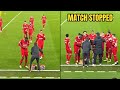 Liverpool Match Stopped so that Salah & Konate Could Break their Ramadan Fast 😍 | Sheffield