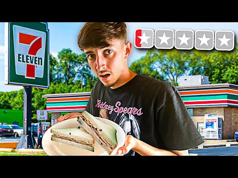 Eating ONLY Gas Station Food For 24 HOURS!! **gross**