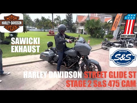 Street Glide ST Stage 2 Sawicki Speed Exhaust sound #AHD2022