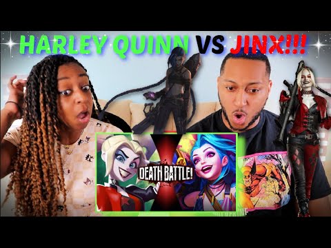 Death Battle! "Harley Quinn VS Jinx (Batman VS League of Legends)" REACTION!!