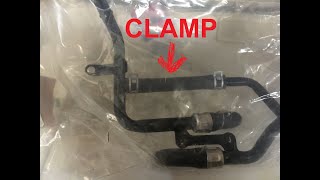 2005 Ford Taurus How to easily flush unclog Heater Core no heat clamp bypass hose