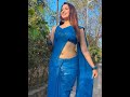 Esshanya Maheshwari New Photo Shoot In Blue Saree