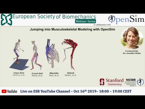 ESB Webinar Series – No.02 -Jumping into Musculoskeletal Modeling with OpenSim