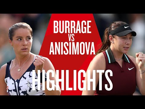 Jodie Burrage v Amanda Anisimova Highlights | HSBC Championships 2025 | LTA