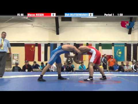 86 KG QF - Marco Riesen (SUI) vs Oleh Bilotserkivskyi (UKR)