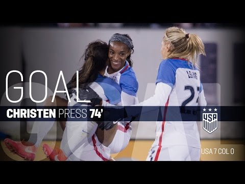 WNT vs. Colombia: Christen Press Goal - April 6, 2016