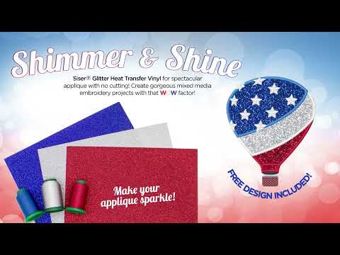 Shimmer and Shine Vinyl Applique Kit Patriotic