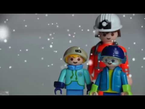 Playmobil Film deutsch- Schneesturm  beim Skifahren- Familie Buchner
