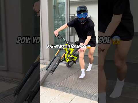 Late for school on Mountainbike / Urban Freeride Lives #mtbskills #bikelife #freeridemtb #shorts
