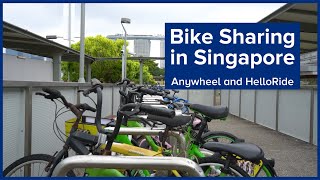 How to use bike sharing in Singapore (Anywheel and HelloRide)!