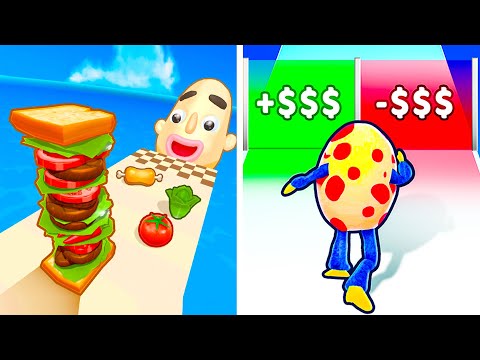 Sandwich Runner VS Monster Egg💛💛💛Walkthrough Max Gameplay ER2141