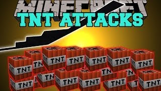 Minecraft: TNT ATTACKS (PLANES THAT DROP TONS OF TNT!) Mod Showcase