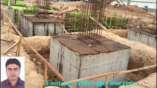 Footing or Pile cap concreting