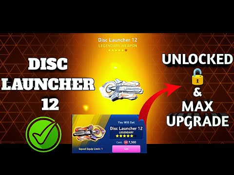 Disc Launcher 12 😍Unlocked 🔓 and Upgrade⚡- Mech Arena 💯