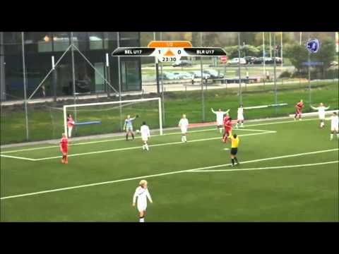 Alexandra "Zandy" Soree #18 Belgium U17 WNT vs. Belarus